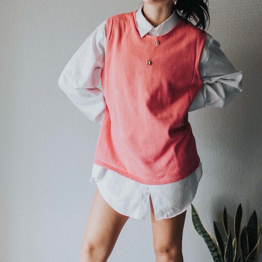 Vintage Pink Sweater Vest
